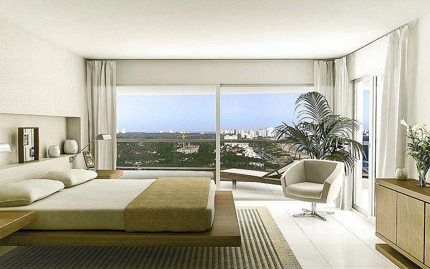 Torre Aquarela residential complex Interior view